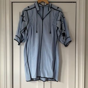 Embroidered Mini Dress